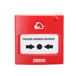 RC-100 resettable fire alarm call point for fire alarm systems, front view