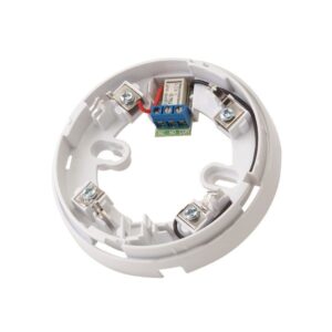 SRDS-300 detector base with relay for fire alarm systems, left perspective